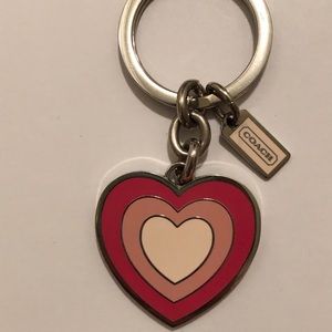 Heart Shaped COACH Key Chain